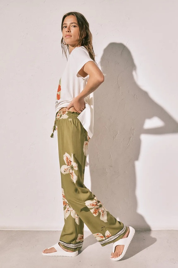 women'secret παντελόνι πιτζάμας γυναικείο από βισκόζη πράσινο 3703249