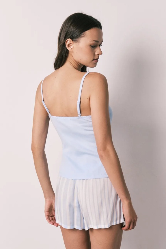 women'secret piżama damska z bawełną 3593085 niebieski AW26