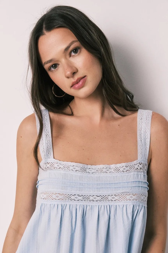 women'secret piżama dwuczęściowa damska bawełniana 3593056 niebieski