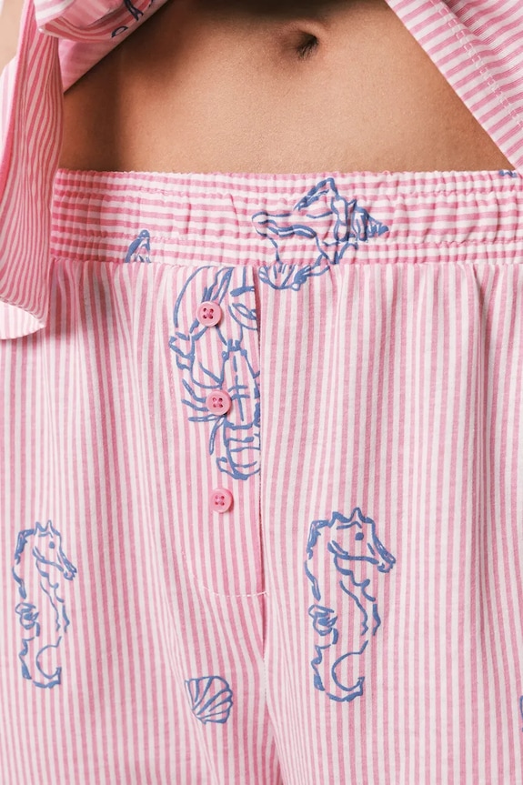 women'secret πιτζάμες δύο τεμαχίων Γυναικείες βαμβακερές 3593067 ροζ