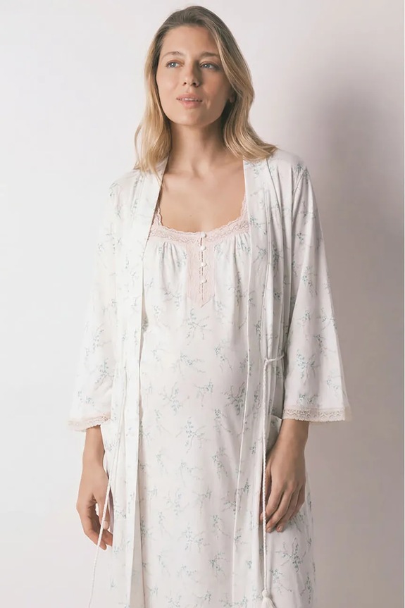 women'secret kućni ogrtač za žene s modalom 2173142 bež AW26