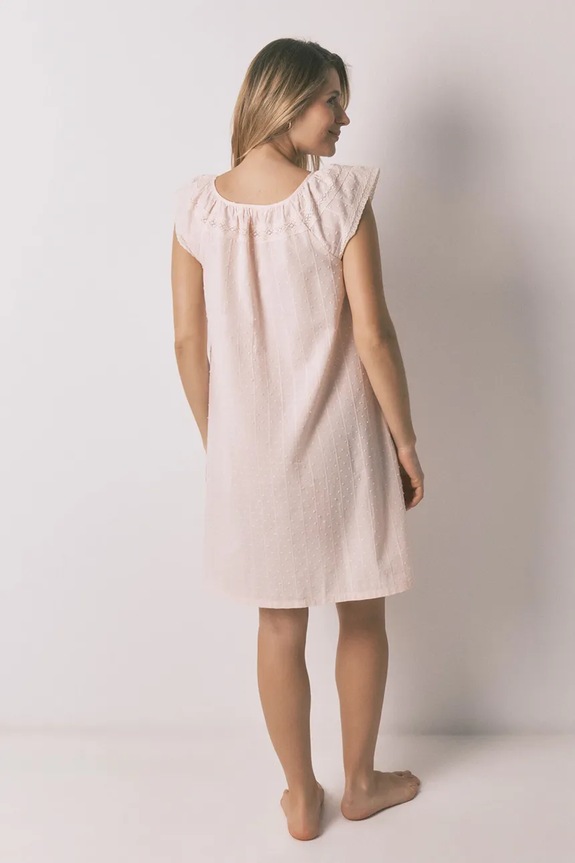 women'secret νυχτικό γυναικείο βαμβακερό 3633455 μπεζ AW26