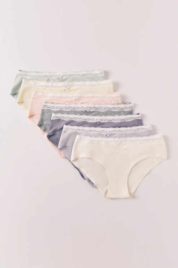 women'secret figi damskie bawełniane z elastanem 7-pack multicolor 4933689