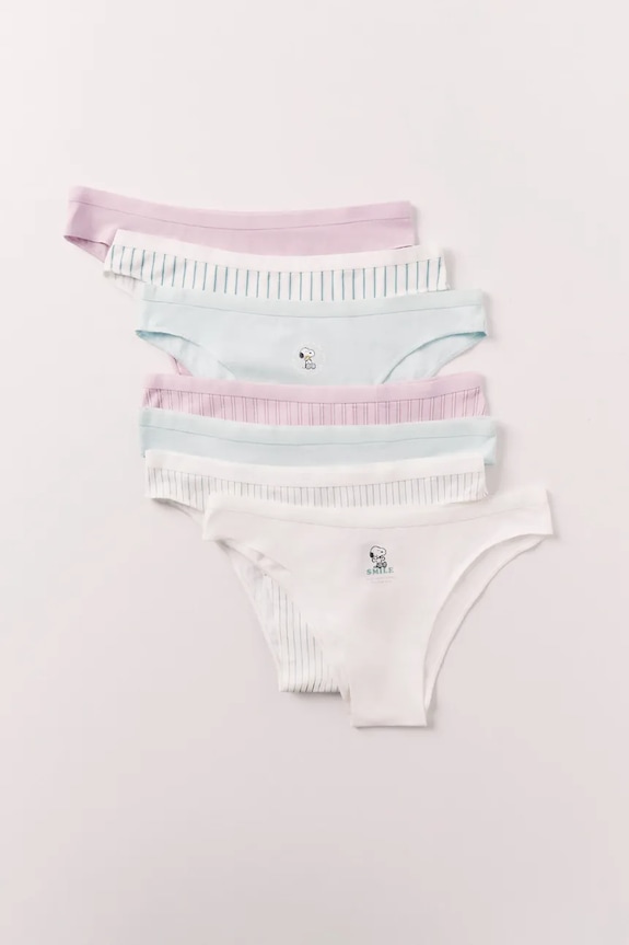 women'secret brazyliany damskie bawełniane z elastanem 7-pack multicolor 4933675