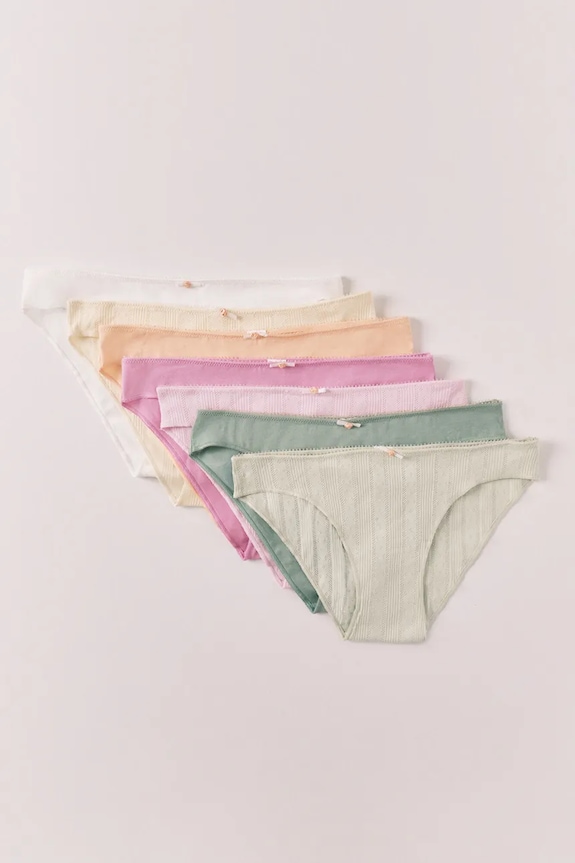 women'secret figi damskie bawełniane z elastanem 7-pack multicolor 4933680