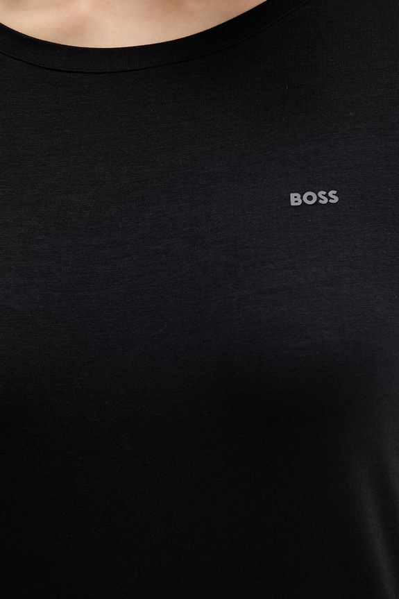 BOSS gornji dio pidžame za žene od viskoze ESSENCE_Sleepshirt 50566089 crna