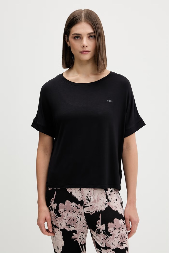 BOSS роздільна піжама жіноча віскозна ESSENCE_Short Set LP 50566069 чорний AW26