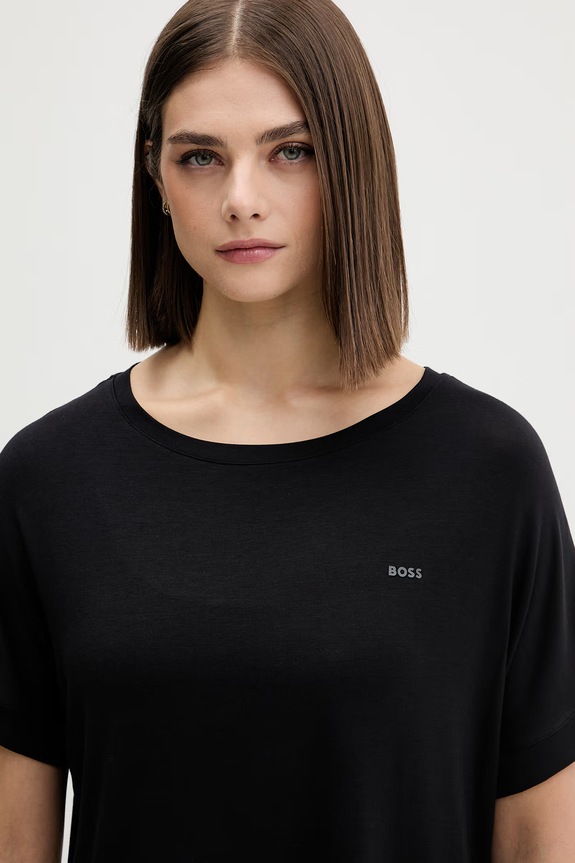 BOSS роздільна піжама жіноча віскозна ESSENCE_Short Set LP 50566069 чорний