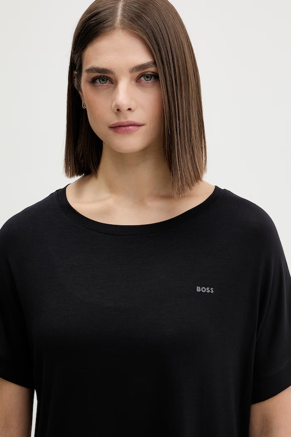 BOSS роздільна піжама жіноча віскозна ESSENCE_Short Set LP 50566069 чорний