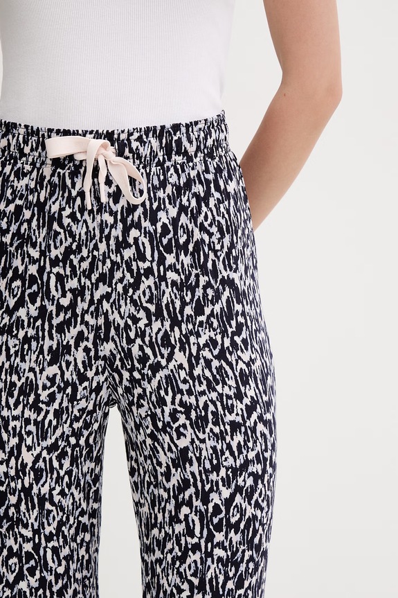 BOSS пижамные штаны для женщин с вискозой CI Design_Pants тёмно-синий 50562369