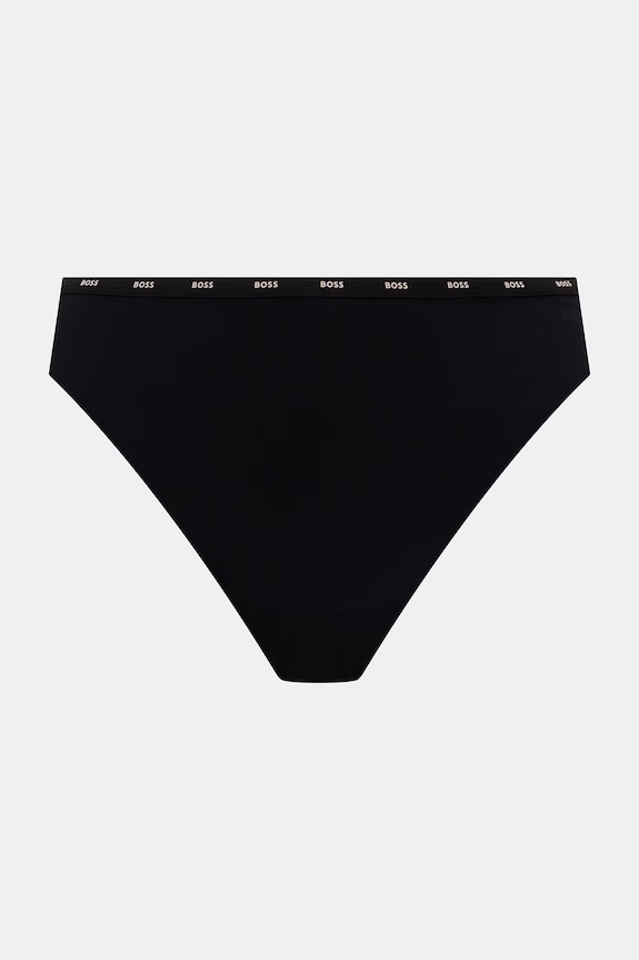 BOSS klasične hlačke ženske 3P MICRO THONG paket 3 kosov 50566476 črna AW26