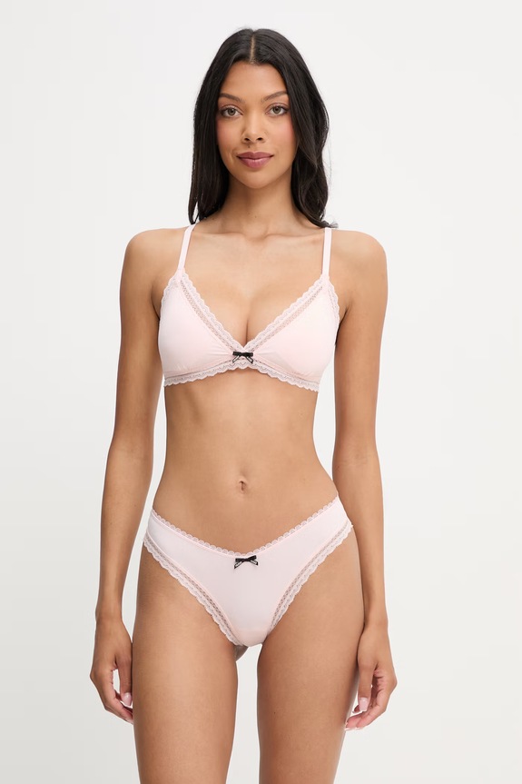 HUGO trikotni nedrček TRIANGLE UNIQUE 50545720 roza AW26