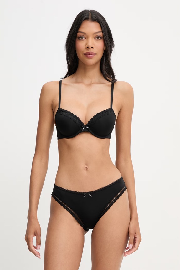 HUGO nedrček T-SHIRT BRA UNIQUE 50545719 črna AW26