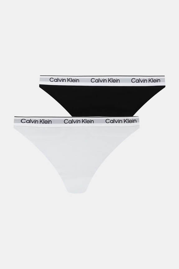 Calvin Klein Underwear figi dziecięce bawełniane z elastanem 2-pack biały G80G800726.9BY2