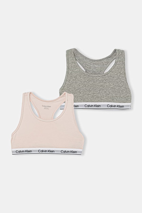Calvin Klein Underwear reggiseno per bambini in cotone con elastan pacco da 2 rosa G80G800742.9BY2