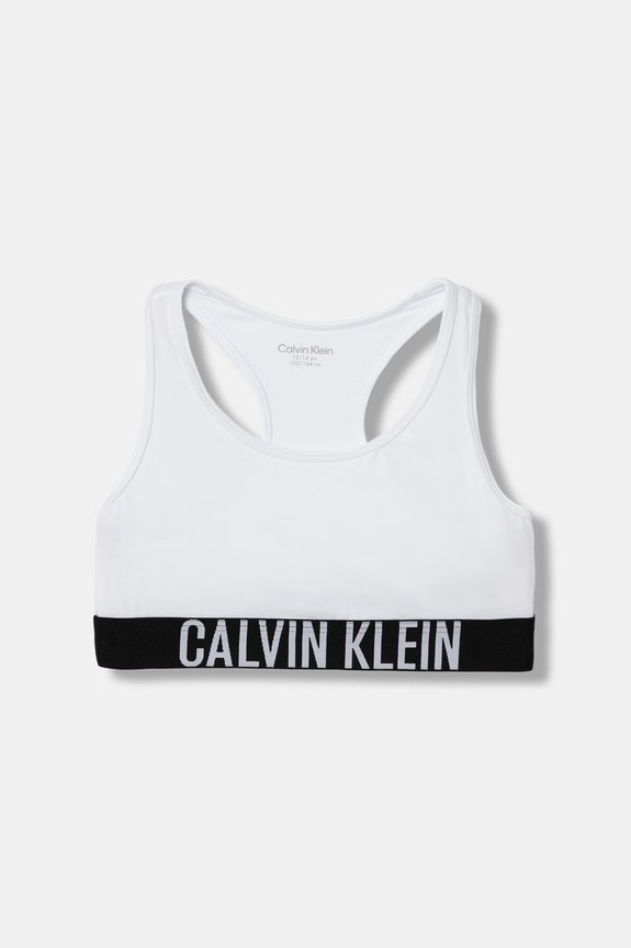 Calvin Klein Underwear biustonosz dziecięcy bawełniany z elastanem 2-pack G80G800744.9BY2 biały AW26