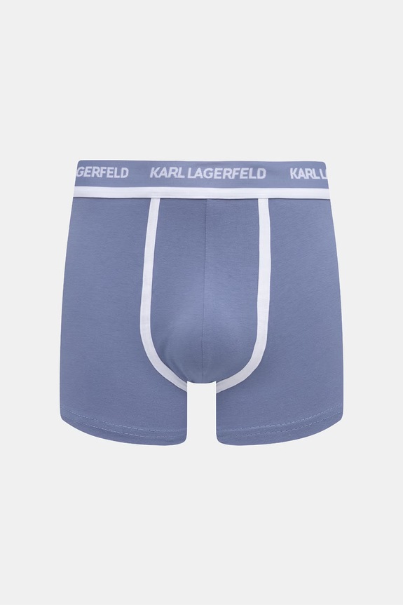 Karl Lagerfeld bokserki dopasowane męskie bawełniane z elastanem 3-pack B3M47001 zielony AW26