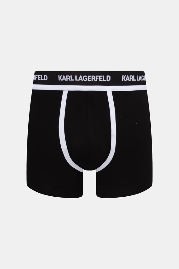 Karl Lagerfeld bokserki dopasowane męskie bawełniane z elastanem 3-pack zielony B3M47001