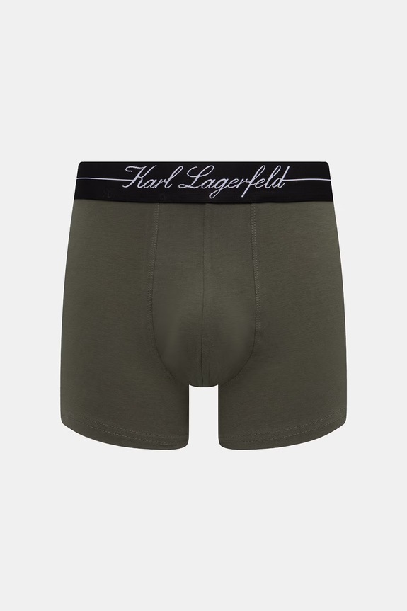 Karl Lagerfeld uske bokserice za muškarce od pamuka s elastanom 3-pack B3M47005 crna AW26