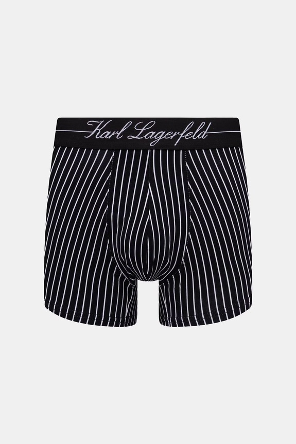 Karl Lagerfeld uske bokserice za muškarce od pamuka s elastanom 3-pack crna B3M47005
