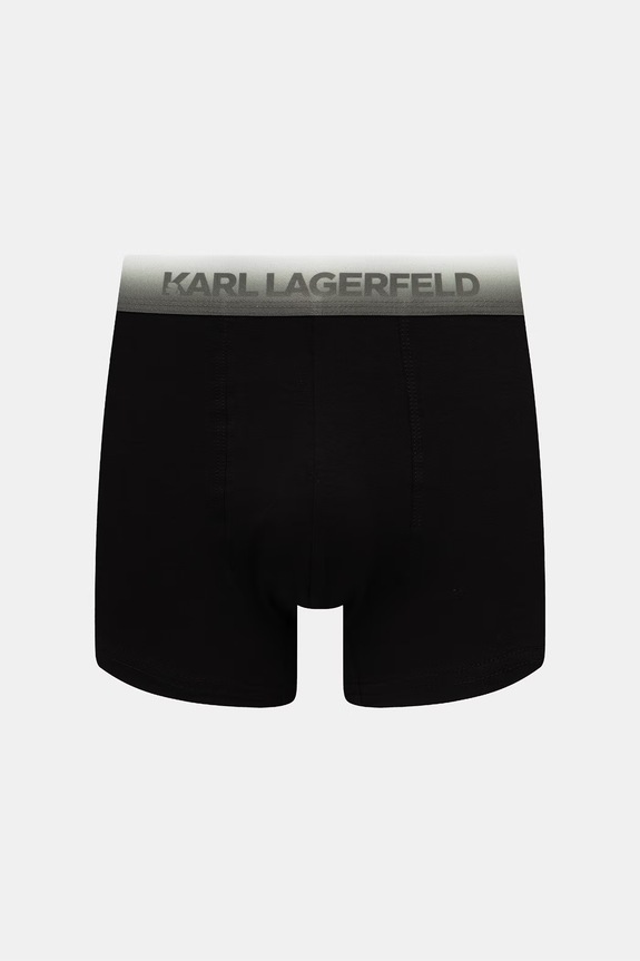 Karl Lagerfeld uske bokserice za muškarce od pamuka s elastanom 3-pack crna B3M47008