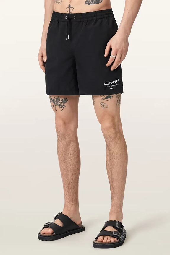 AllSaints szorty kąpielowe męskie czarny M027WE