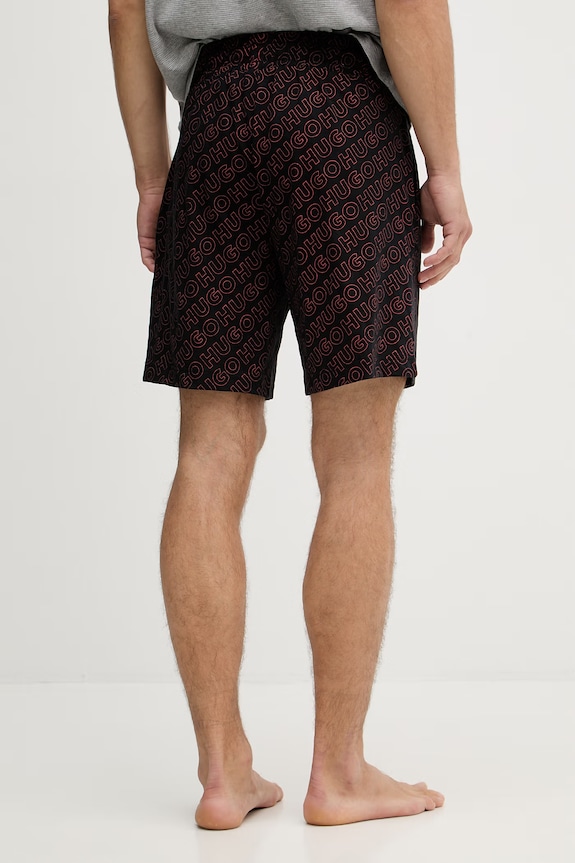 Odzież HUGO szorty piżamowe męskie bawełniane EZRA SHORTS 50566109 czarny
