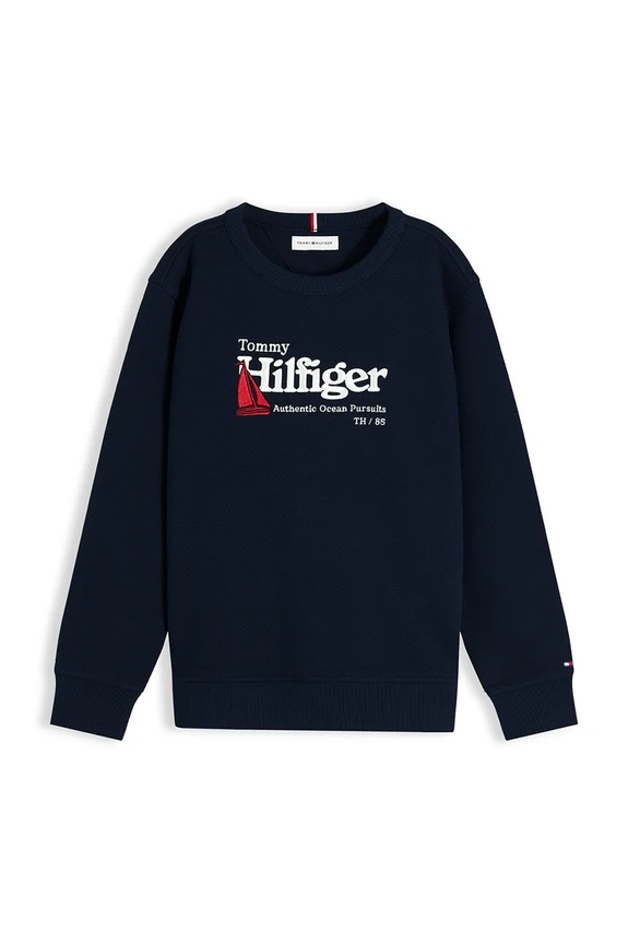 Tommy Hilfiger bluza dziecięca bawełniana KB0KB10506.128.176.9BY2 granatowy AW26