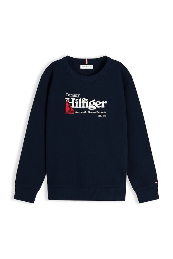 Tommy Hilfiger bluza dziecięca bawełniana KB0KB10506.104.122.9BY2 granatowy AW26