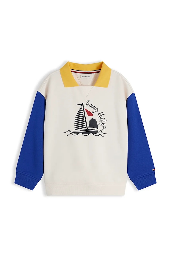 Tommy Hilfiger bluza dziecięca bawełniana KB0KB10501.98.122.9BY2 biały AW26