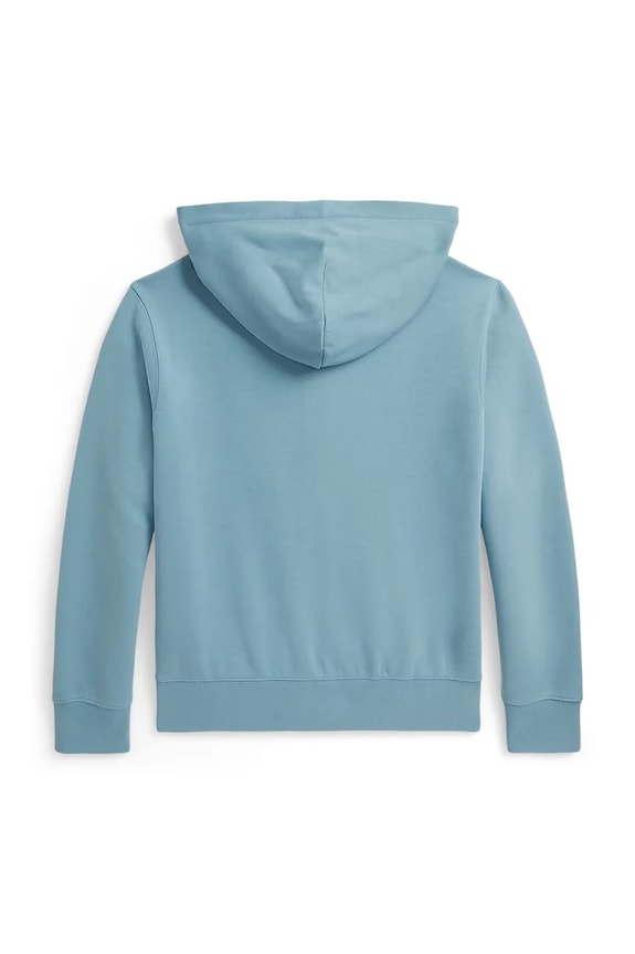 Polo Ralph Lauren dukserica na zakopčavanje sa kapuljačom za djecu s pamukom 323A95762002 plava AW26