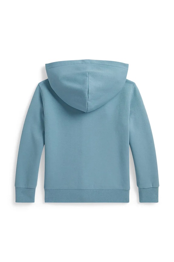 Polo Ralph Lauren dukserica na zakopčavanje sa kapuljačom za djecu s pamukom 322A95762002 plava AW26