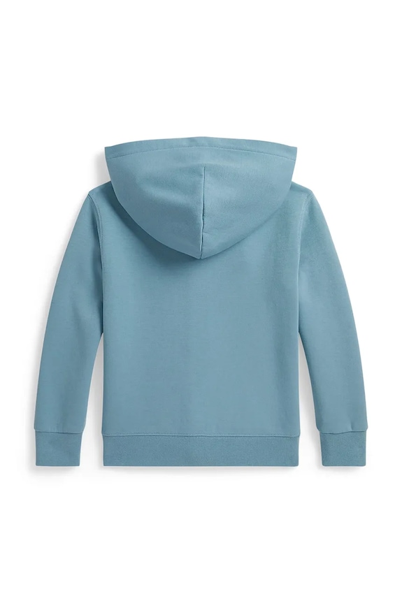 Polo Ralph Lauren dukserica na zakopčavanje sa kapuljačom za djecu s pamukom 322A95762002 plava AW26