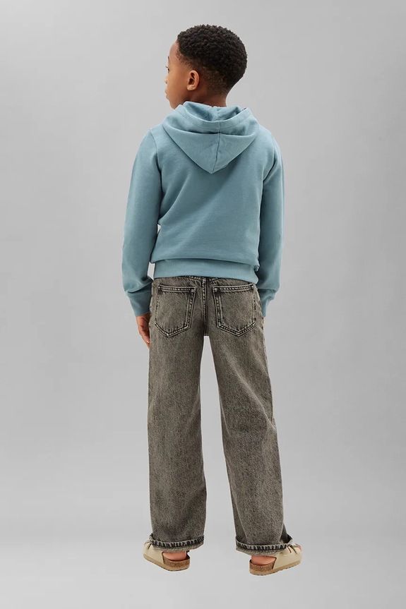Chlapec Calvin Klein Jeans mikina s kapucňou detská bavlnená LVCKTJB39B.104.122.9BY2 modrá