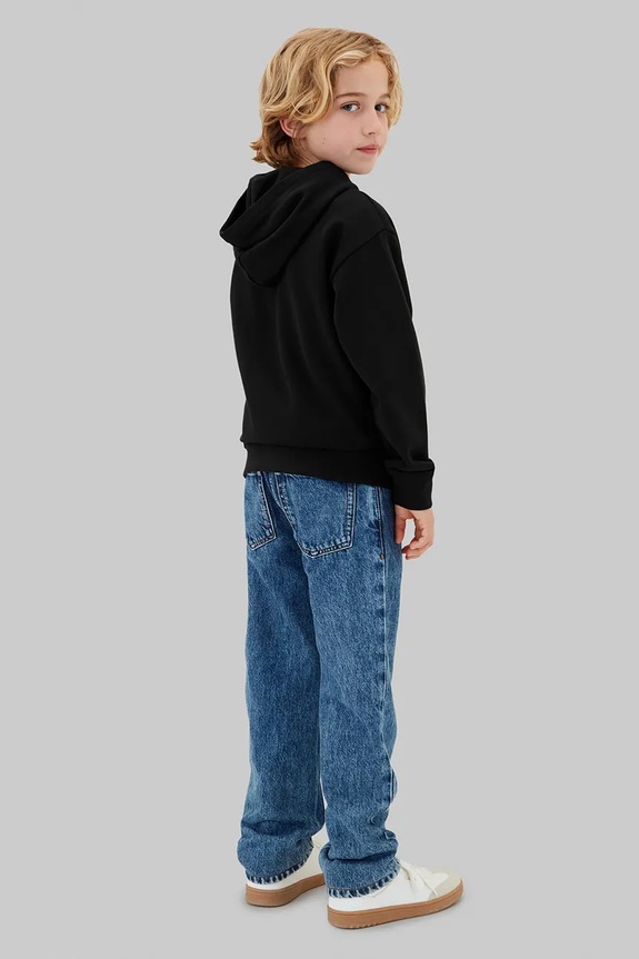 CHLAPEC Calvin Klein Jeans mikina s kapucí dětská bavlněná LVCKTJB40B.128.176.9BY2 černá