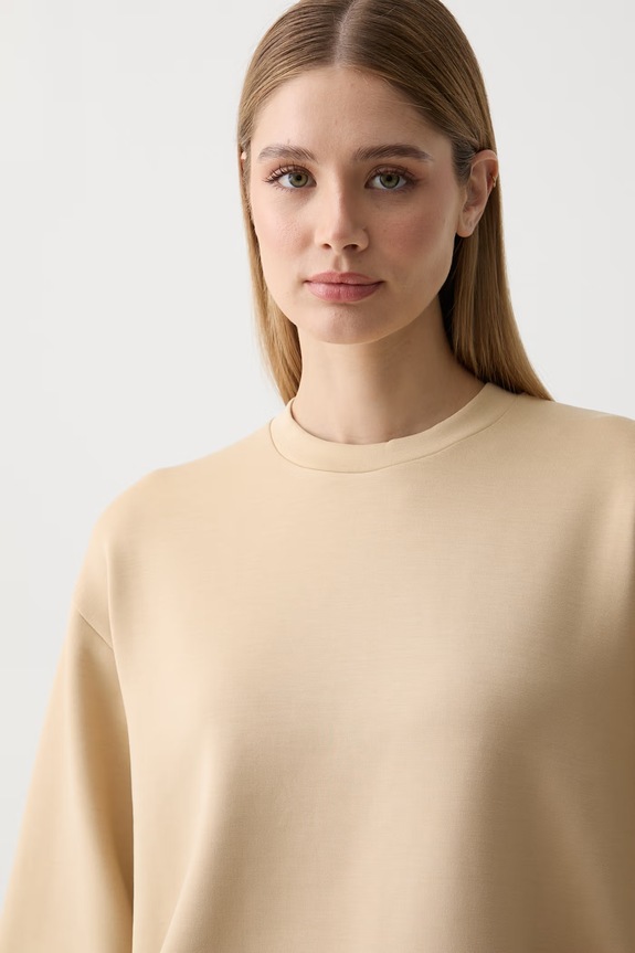 Joop! bluza damska z modalem beżowy 30103322