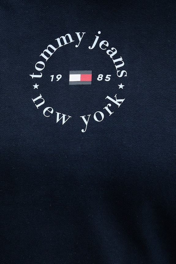 Tommy Jeans dukserica sa kapuljačom ženska s pamukom DW0DW22823 mornarsko plava