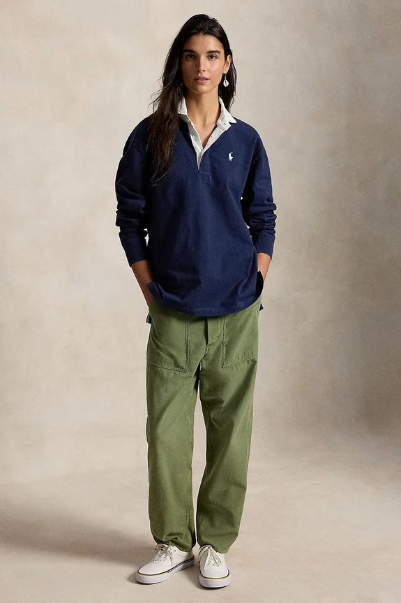 Polo Ralph Lauren mikina dámska bavlnená 211B17797 tmavomodrá