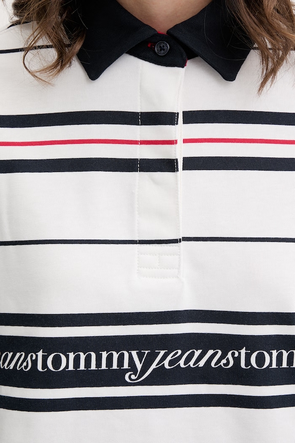 Tommy Jeans bluza damska bawełniana DW0DW23145 biały