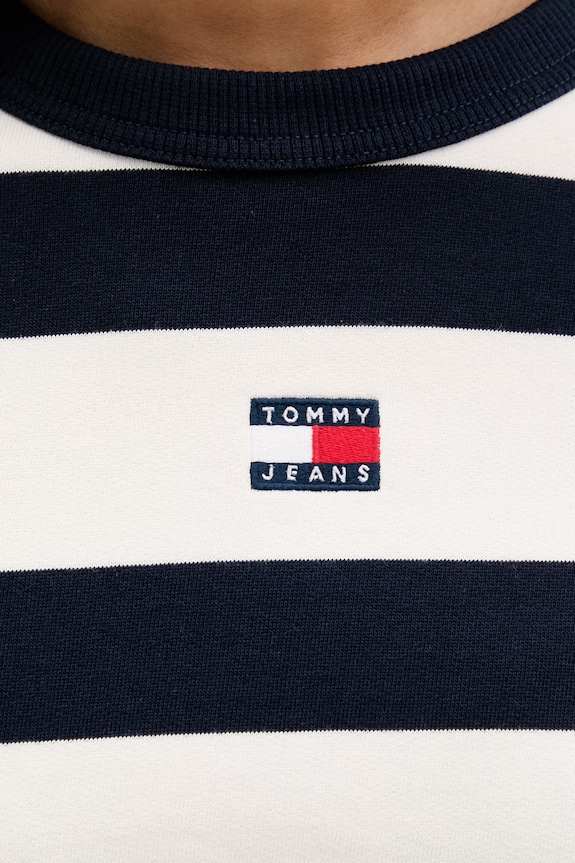 Tommy Jeans bluza oversize damska bawełniana DW0DW22824 granatowy