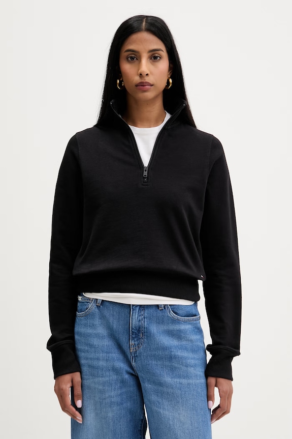 Tommy Jeans mikina dámská bavlněná černá DW0DW22835