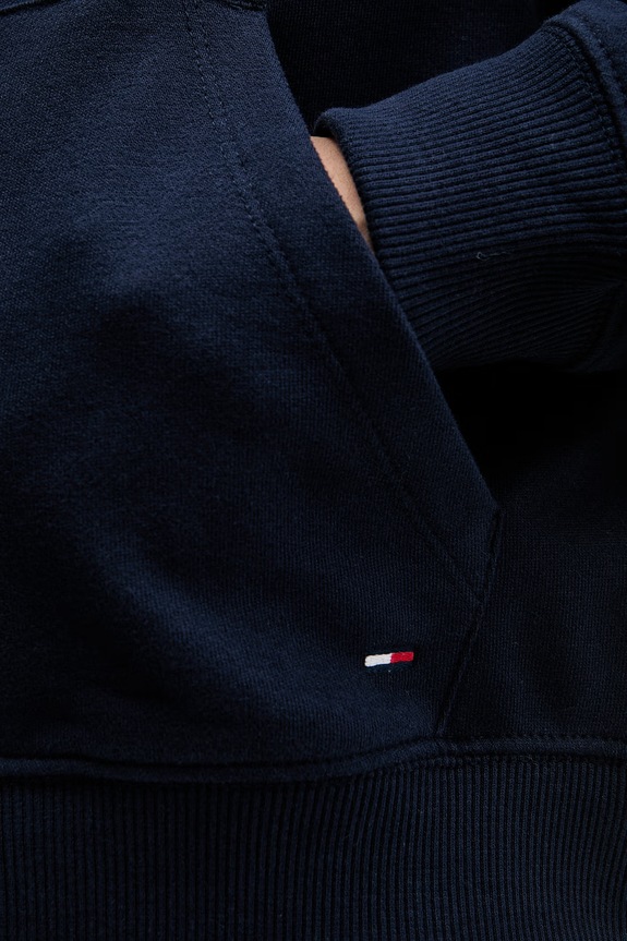 Tommy Jeans rozepínací mikina dámská bavlněná DW0DW22834 námořnická modř