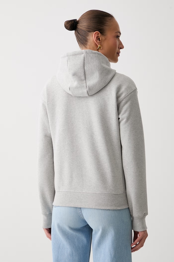 Odzież Victoria Beckham bluza z kapturem damska bawełniana Mica 1326JSS007527A szary
