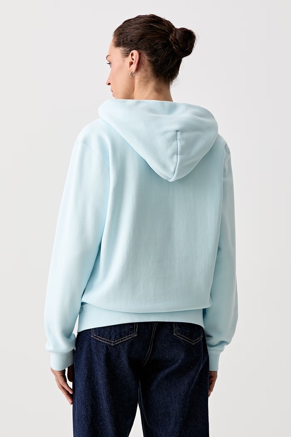 Odzież Kenzo bluza z kapturem damska bawełniana FG62HO2604MJ niebieski