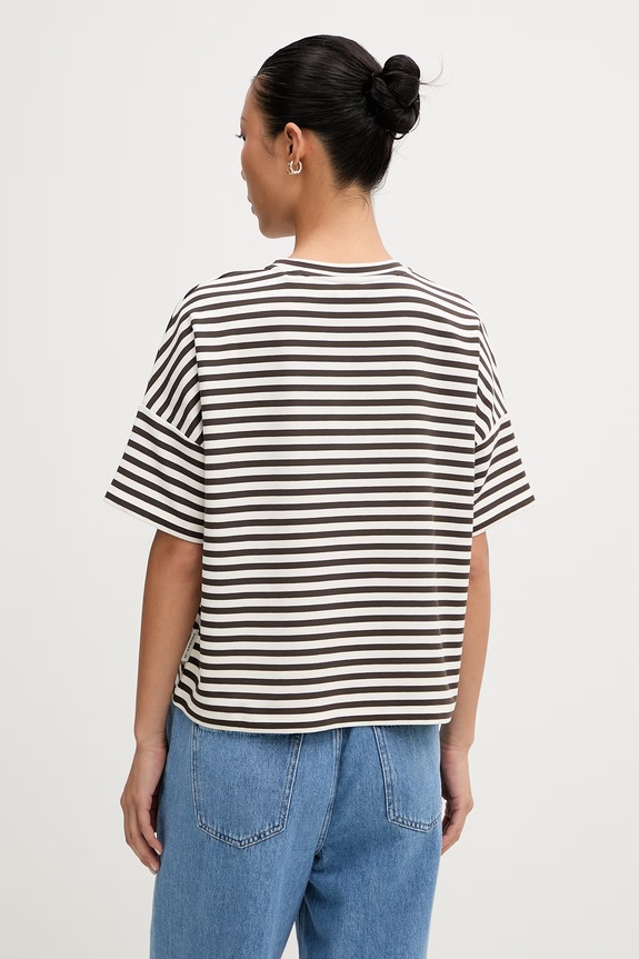 Odzież Marc O'Polo T-shirt damski z modalem 5000014397 brązowy