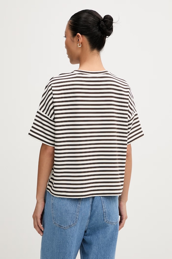 Odzież Marc O'Polo T-shirt damski z modalem 5000014397 brązowy