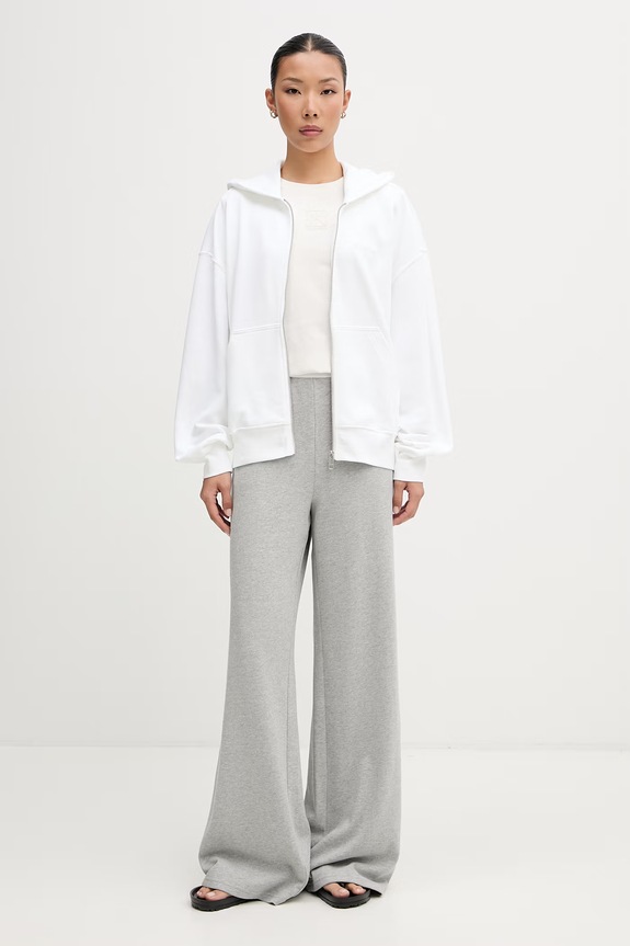 Calvin Klein dukserica sa kapuljačom ženska pamučna LV044G215G bijela AW26