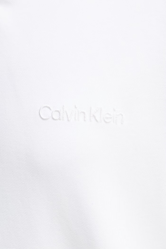 Calvin Klein dukserica sa kapuljačom ženska pamučna LV044G215G bijela