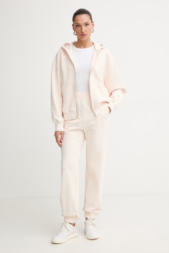 Calvin Klein hanorac cu glugă pentru femei, din bumbac LV044G215G bej AW26