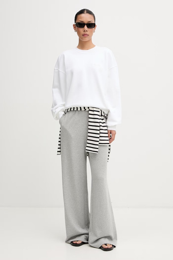 Calvin Klein bluza damska bawełniana LV044G214G biały AW26
